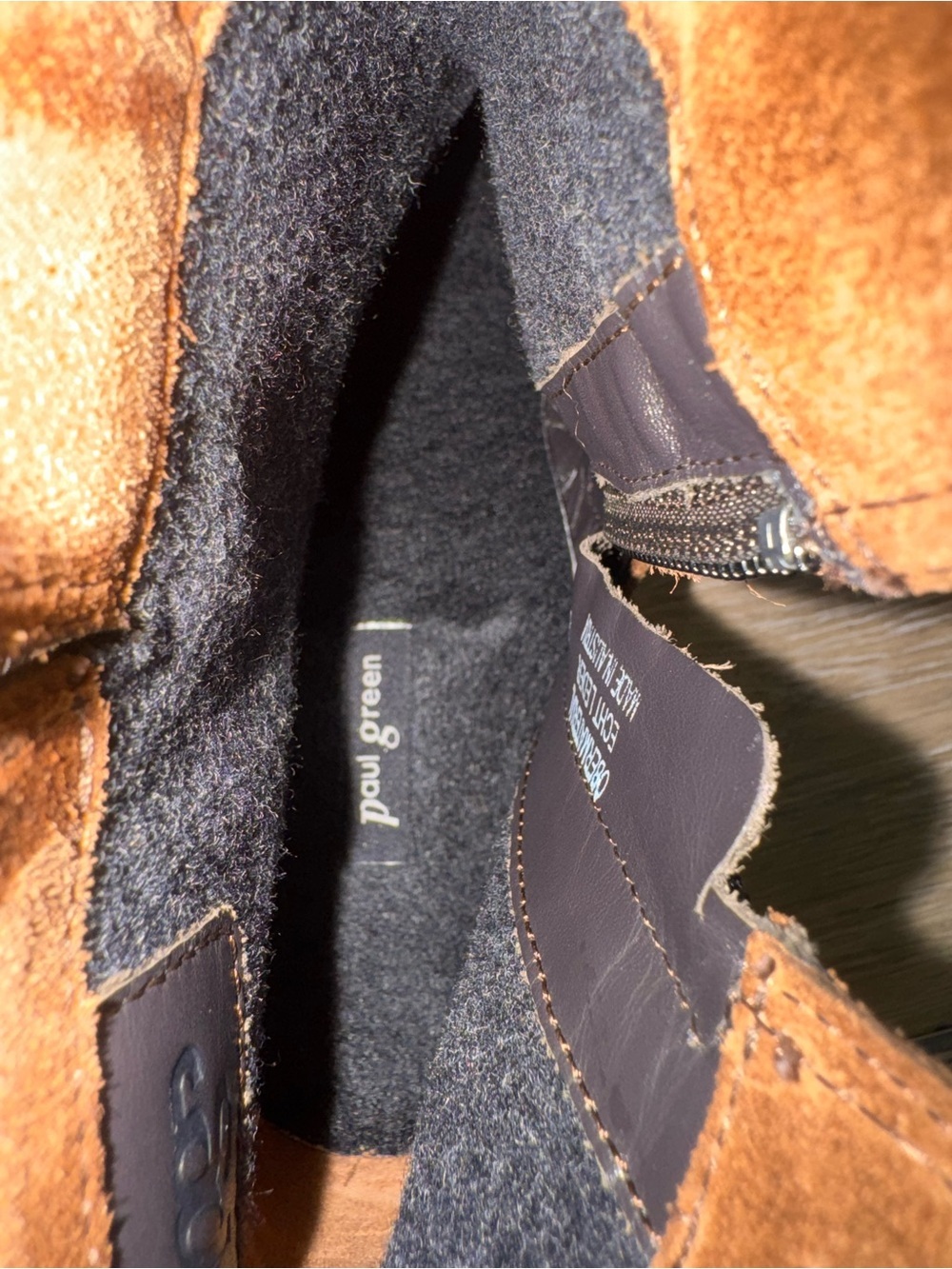 Paul green suede block ankle heel bootie - Picture 12 of 16